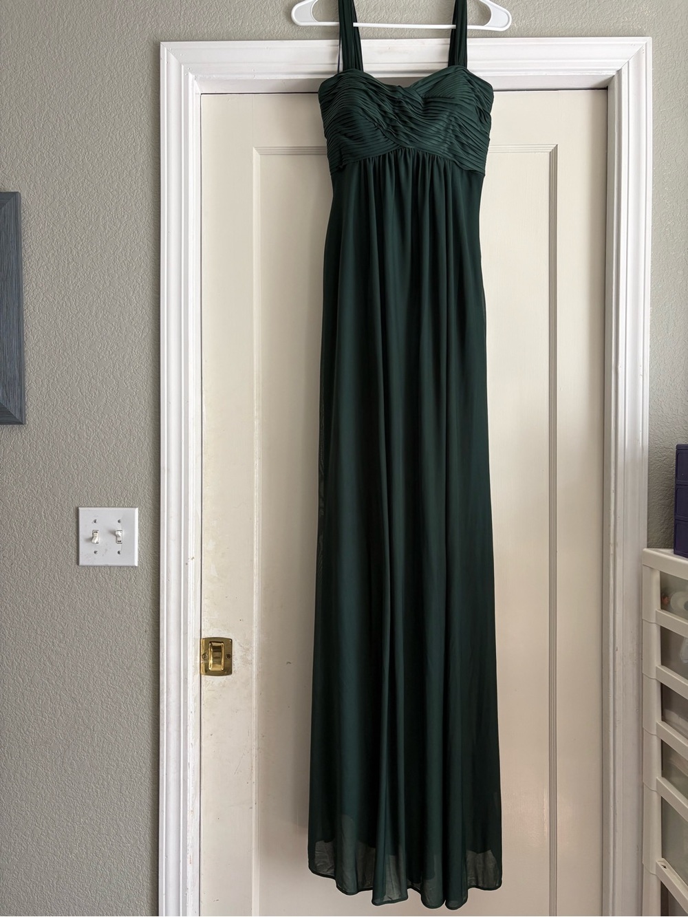 Birdy Grey Emerald Green Ruched Bust Maxi Dress